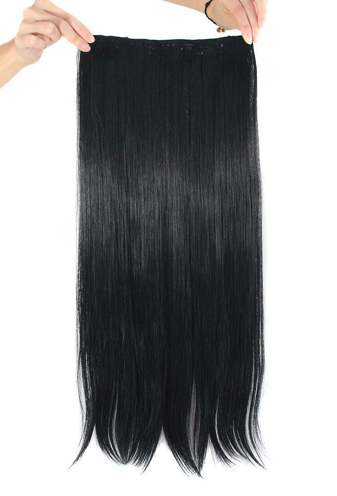 Artificial Straight Hair ExtensionClip-In 24” 5